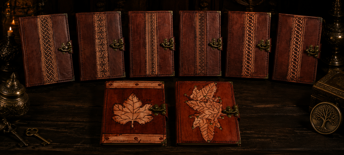 Rustic Flat Cover & Layered Leather Overlay | Collection